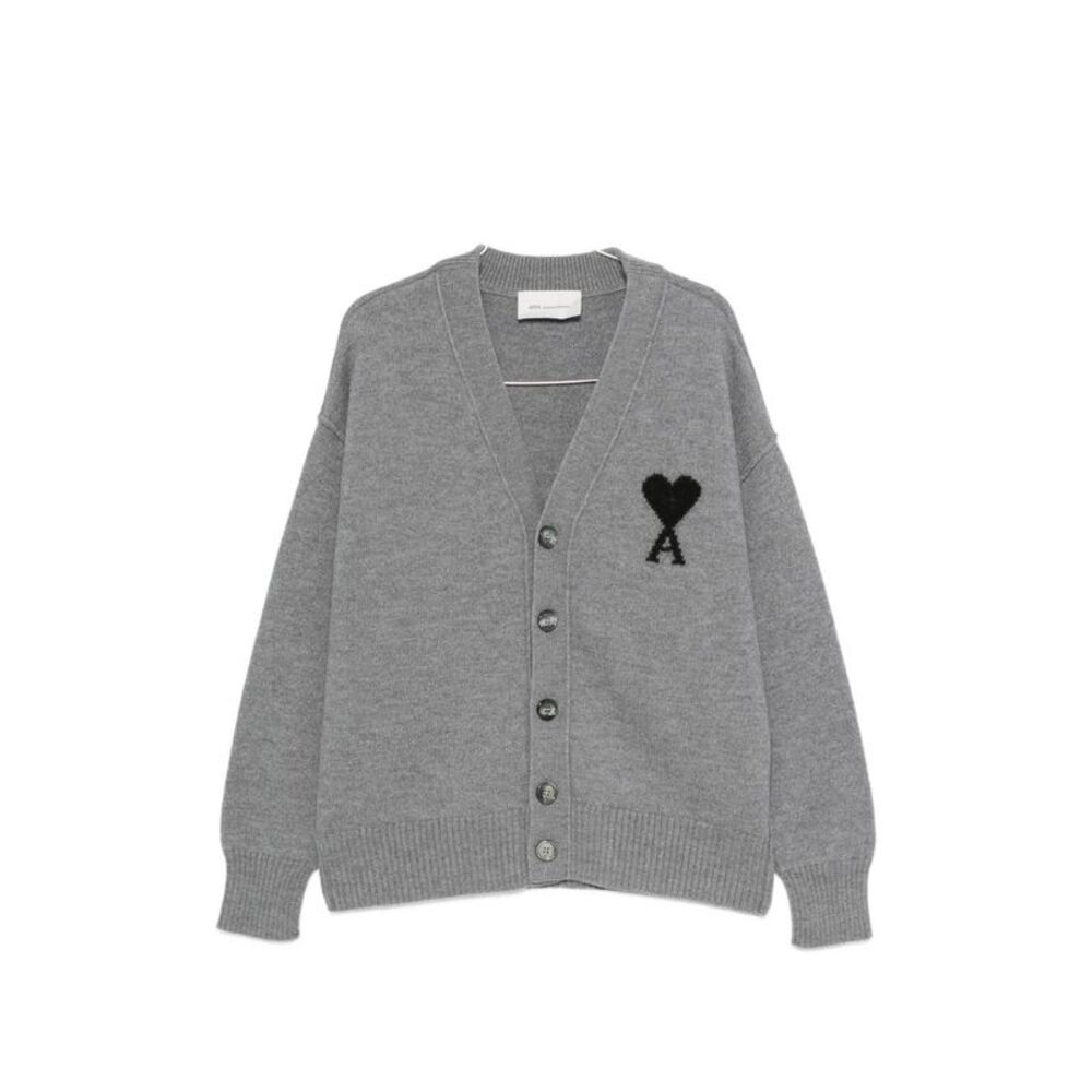 Ami Paris Men Ami De Coeur Wool Cardigan